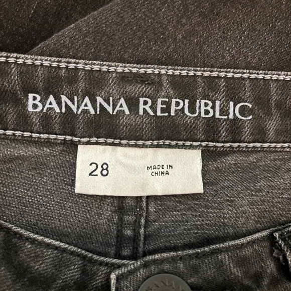 Banana‎ Republic Womens Sz 28 Light Black Skinny Jeans Slight distressing in pic - Picture 2 of 10
